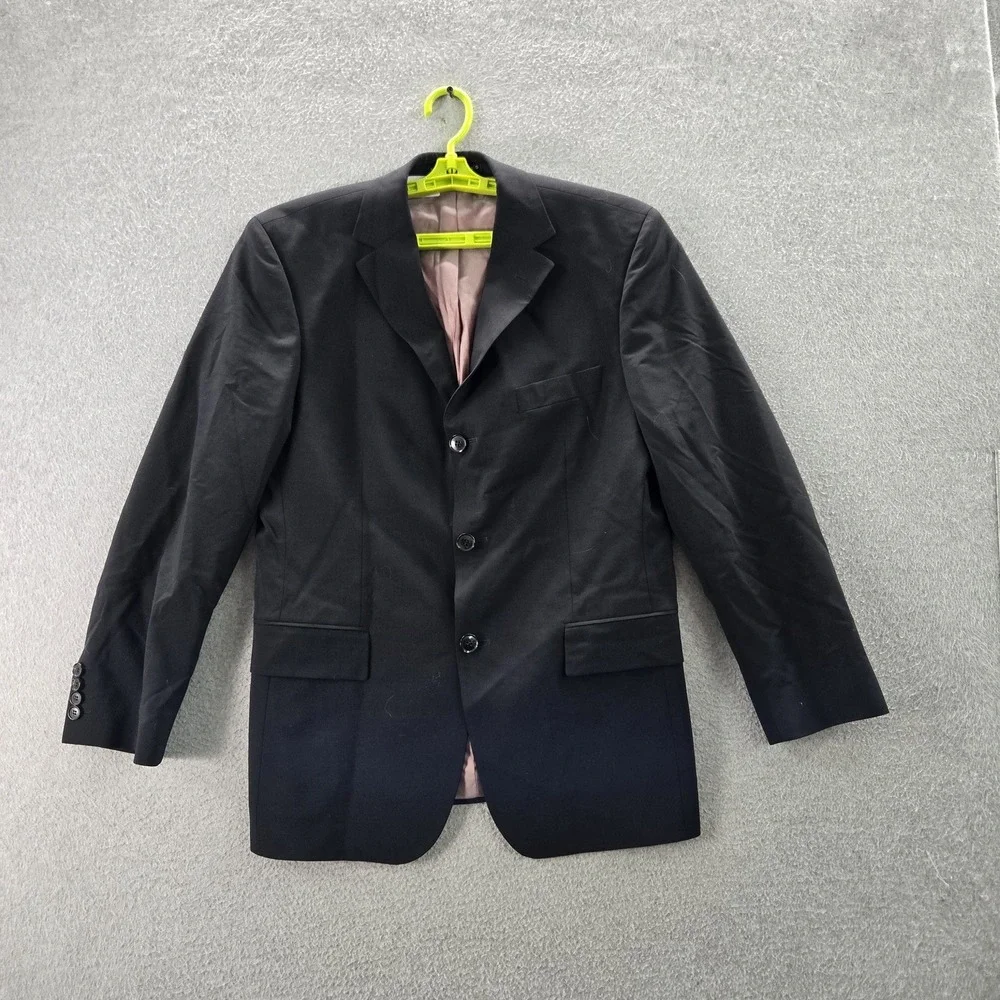 Hugo Boss Men Blazer 36S Black Button Long Sleeve